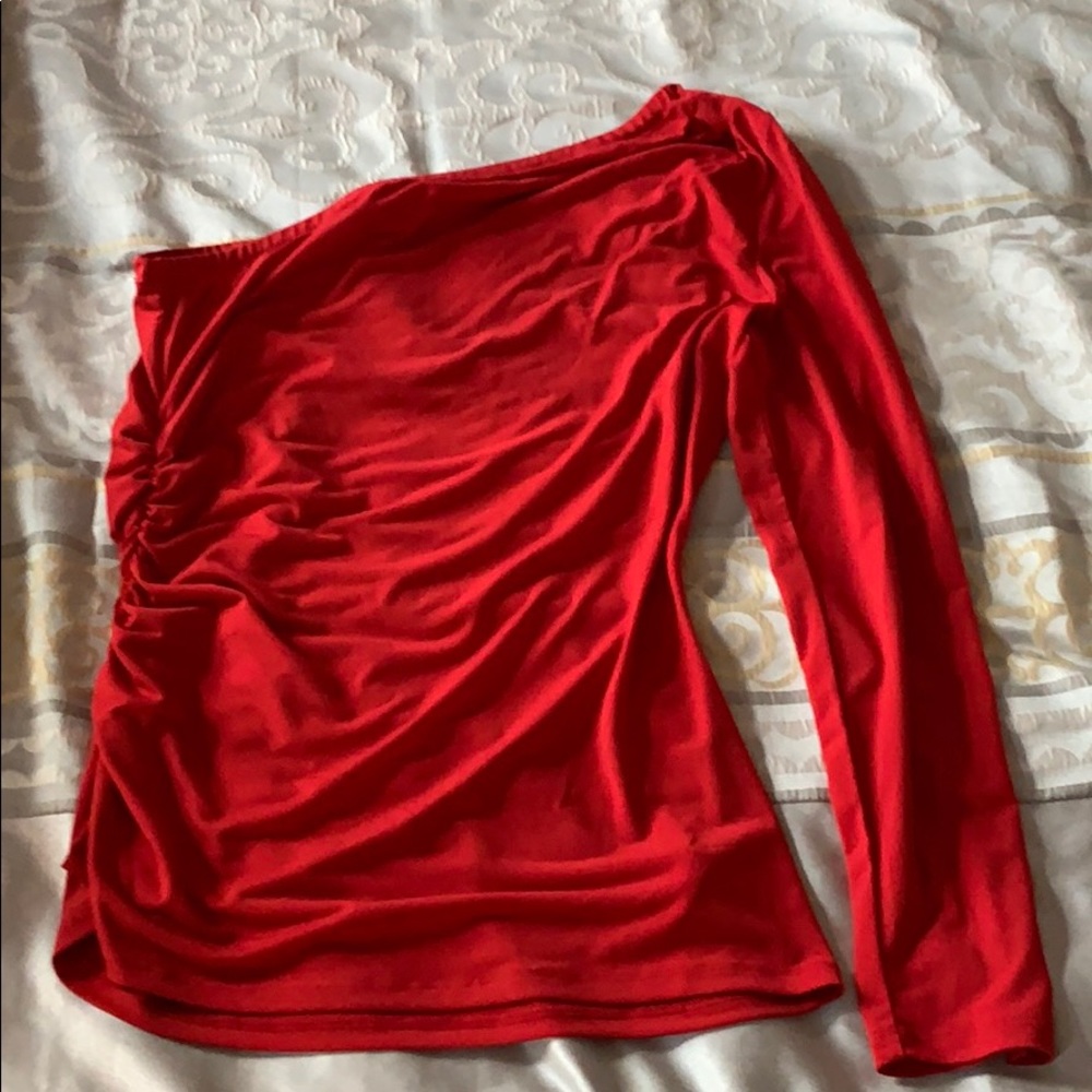 Red Michael Kors Blouse